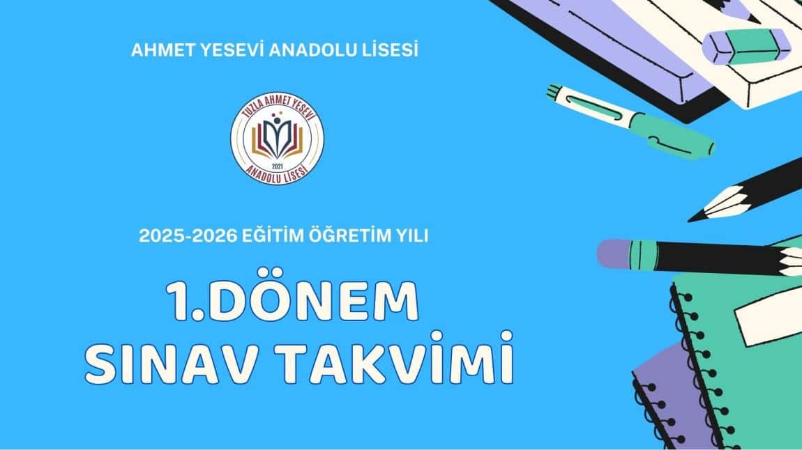 1.DÖNEM SINAV TAKVİMİ